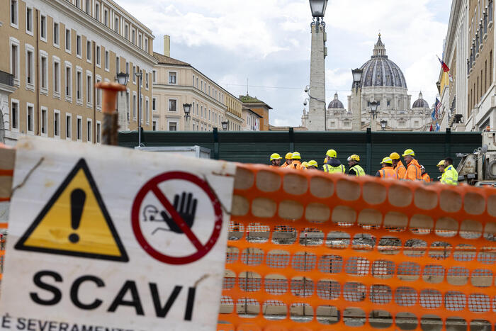 Giubileo, a piazza Pia pronti per scavare il sottovia per auto