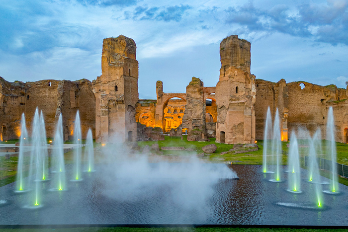 Giochi d'acqua e vapore, Caracalla ritrova l'antica magia