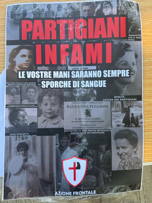 A Roma manifesti anti-partigiani contro iniziativa dell'Anpi